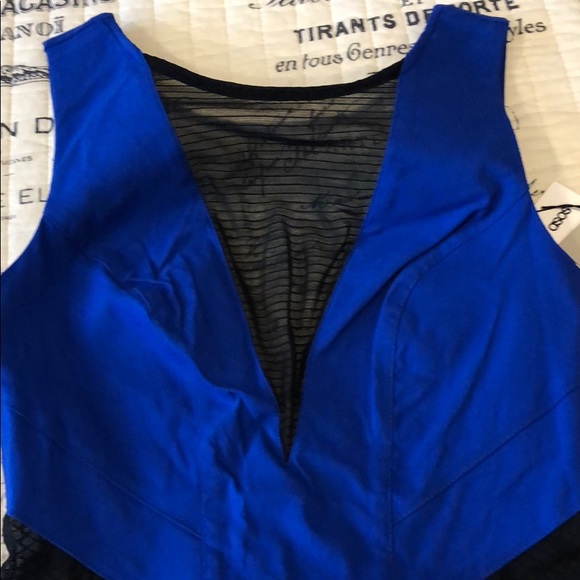 ASOS Sheer Panel Mini Dress - Picture 3 of 4